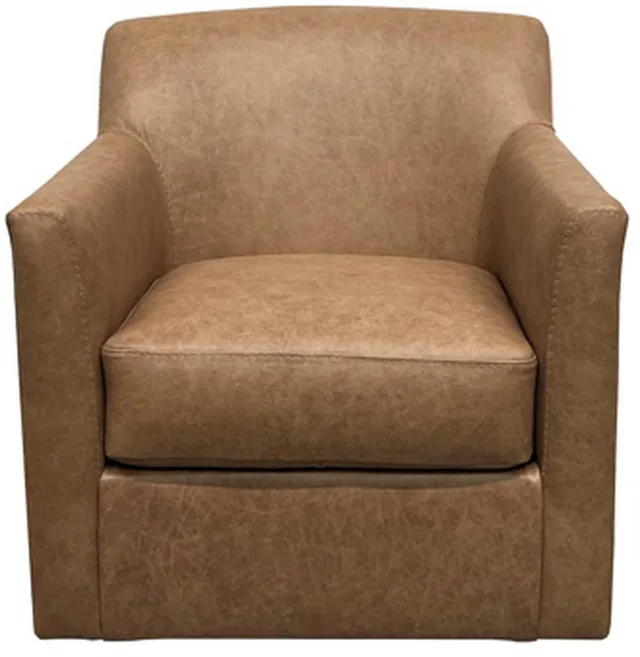 Front view of the Signature Design by Ashley Bradney collection leather accent chair 