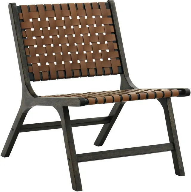 Front view of the Signature Design by Ashley Fayme collection accent chair 