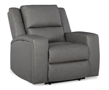 Front view of the Benchcraft Brixworth collection leather recliner 