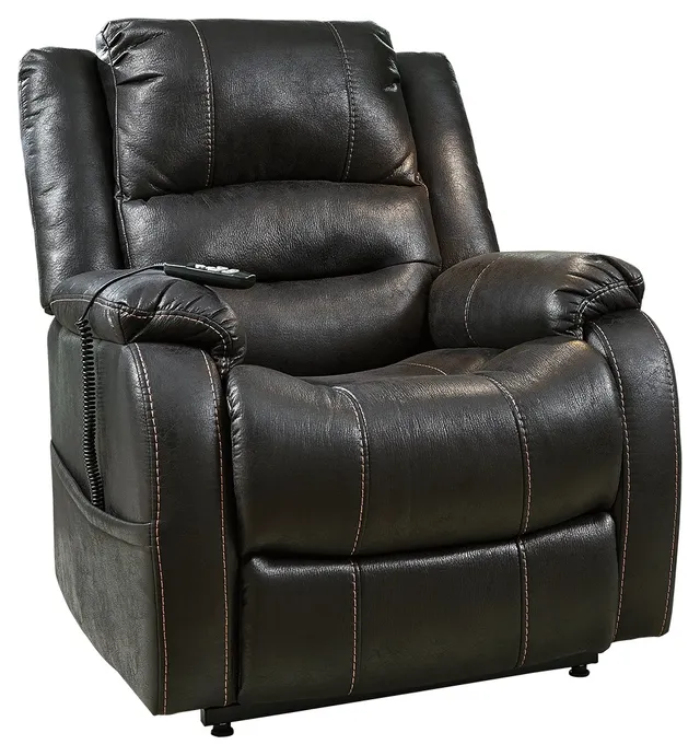 Front view of the Signature Design by Ashley Yandel collection lift chair 