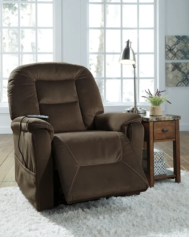 The Signature Design by Ashley Samir collection lift chair with décor 