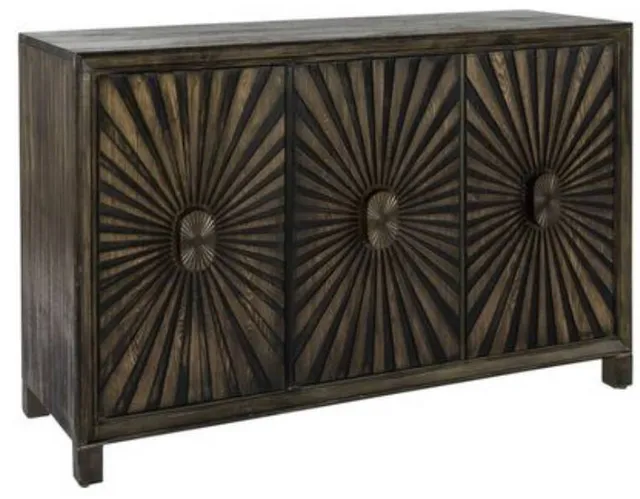 Front view of the Liberty Furniture Chaucer collection dining room cabinet 