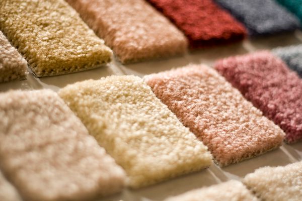 Samples of nylon carpeting 