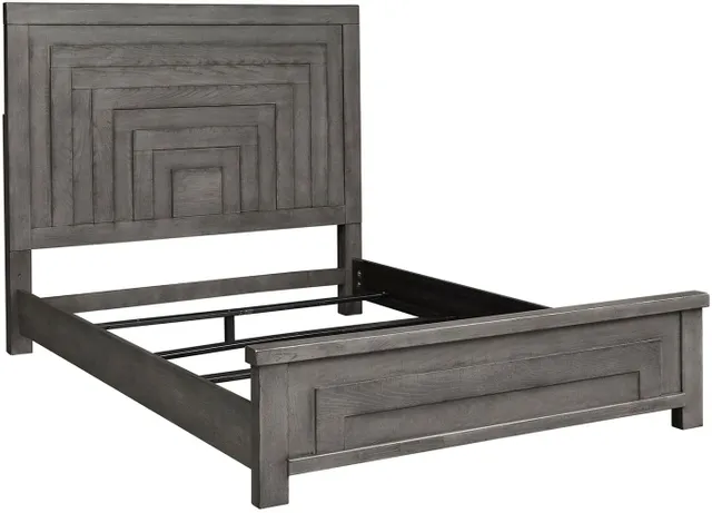 Front view of the Liberty Furniture Modern Farmhouse collection panel bed 