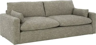 Front view of the Benchcraft Dramatic collection sofa 