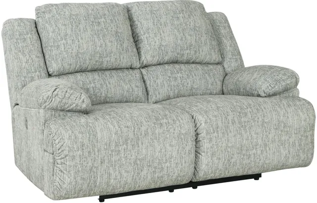 Front view of the Signature Design by Ashley McCelland power reclining loveseat 