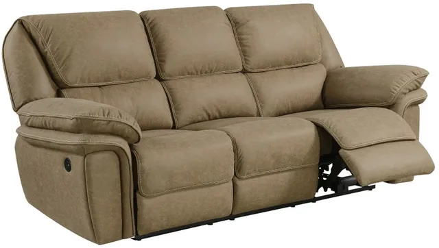Front view of the Emerald Home Allyn collection power recliner sofa 