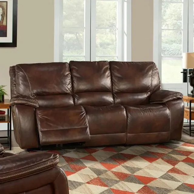 The Parker House Vail collection power recliner sofa in a modern living room 