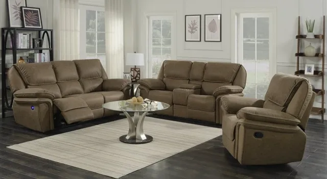 The Emerald Home Allyn 3-piece collection in a farmhouse-style living room 
