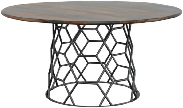 Front view of the Coast2Coast Sierra Creek collection round table 