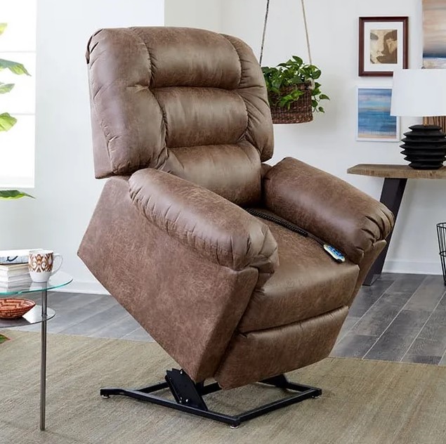 brown leather lift chair recliner from Best Home Furnishings