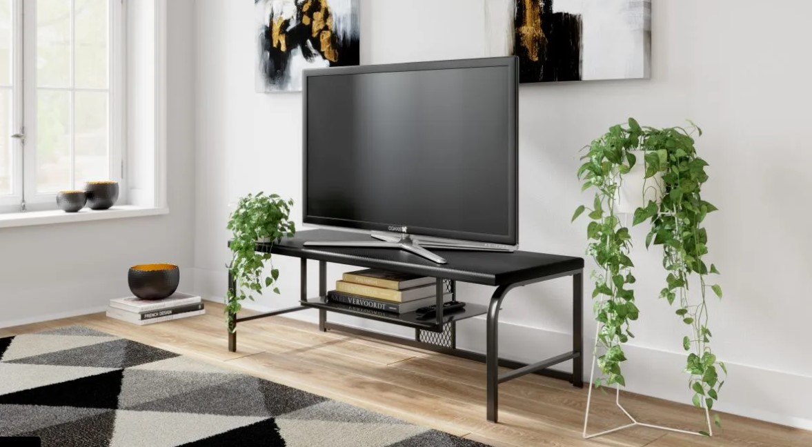 Signature Design by Ashley Lynxtyn Black TV Stand