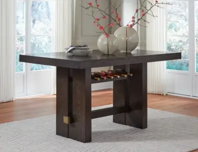Dining Table by Burkhaus Burkhaus Dark Brown Counter Dining Table
