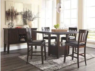 Dining Table by Haddigan Haddigan Dark Brown Counter Dining Table
