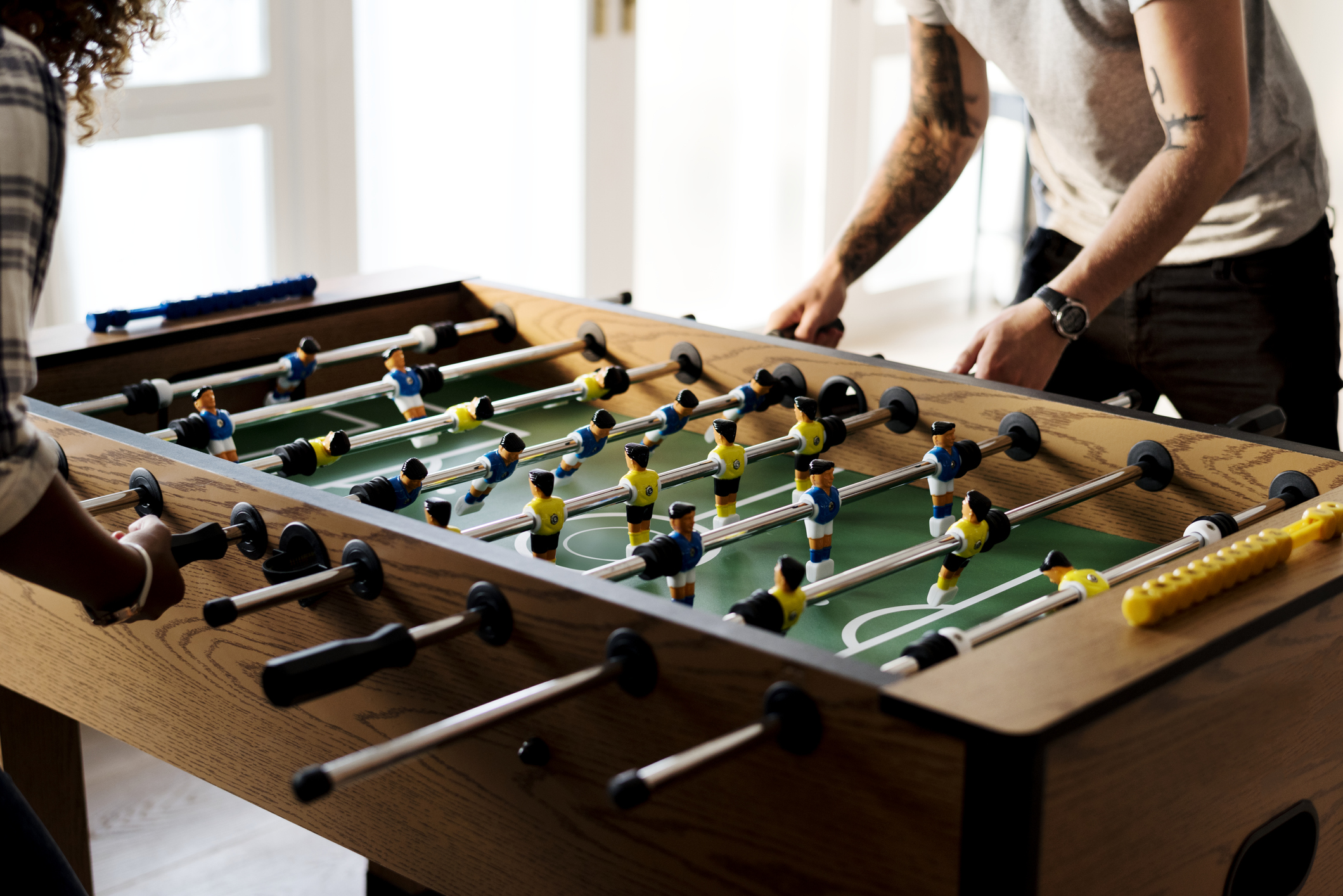 sports den foosball game 