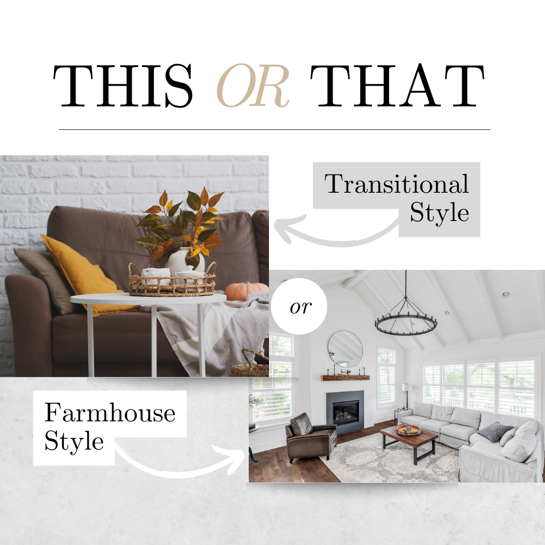 farmhouse vs transitional