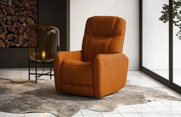 The Flexsteel Degree collection power recliner in a living room 