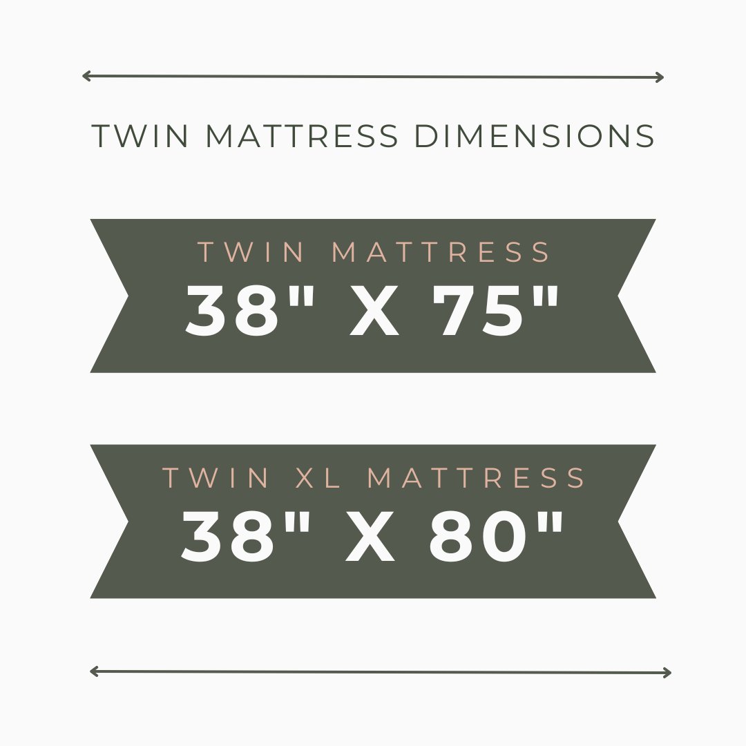 Twin mattress dimensions + Twin XL mattress dimensions