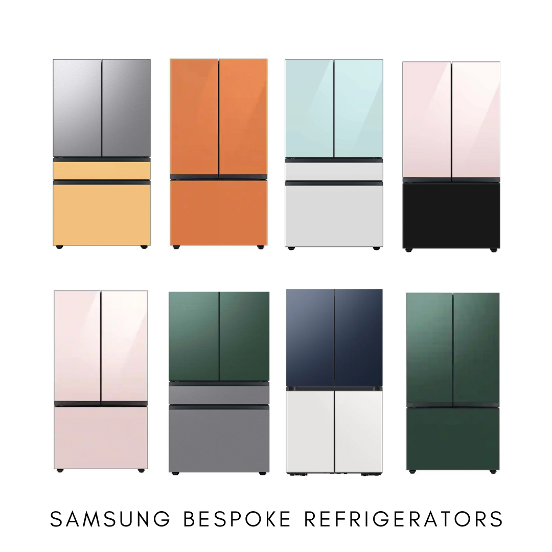 Samsung Bespoke Refrigerator Panels Infographic