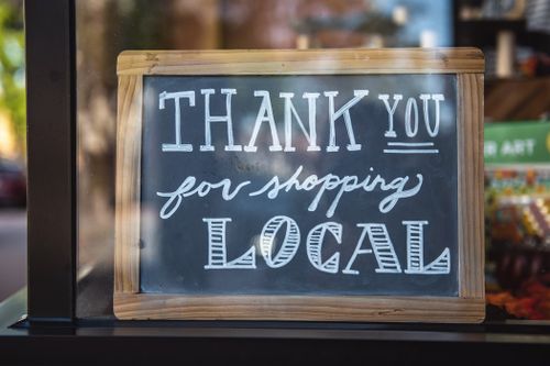 Thanks for Shopping Local Sign