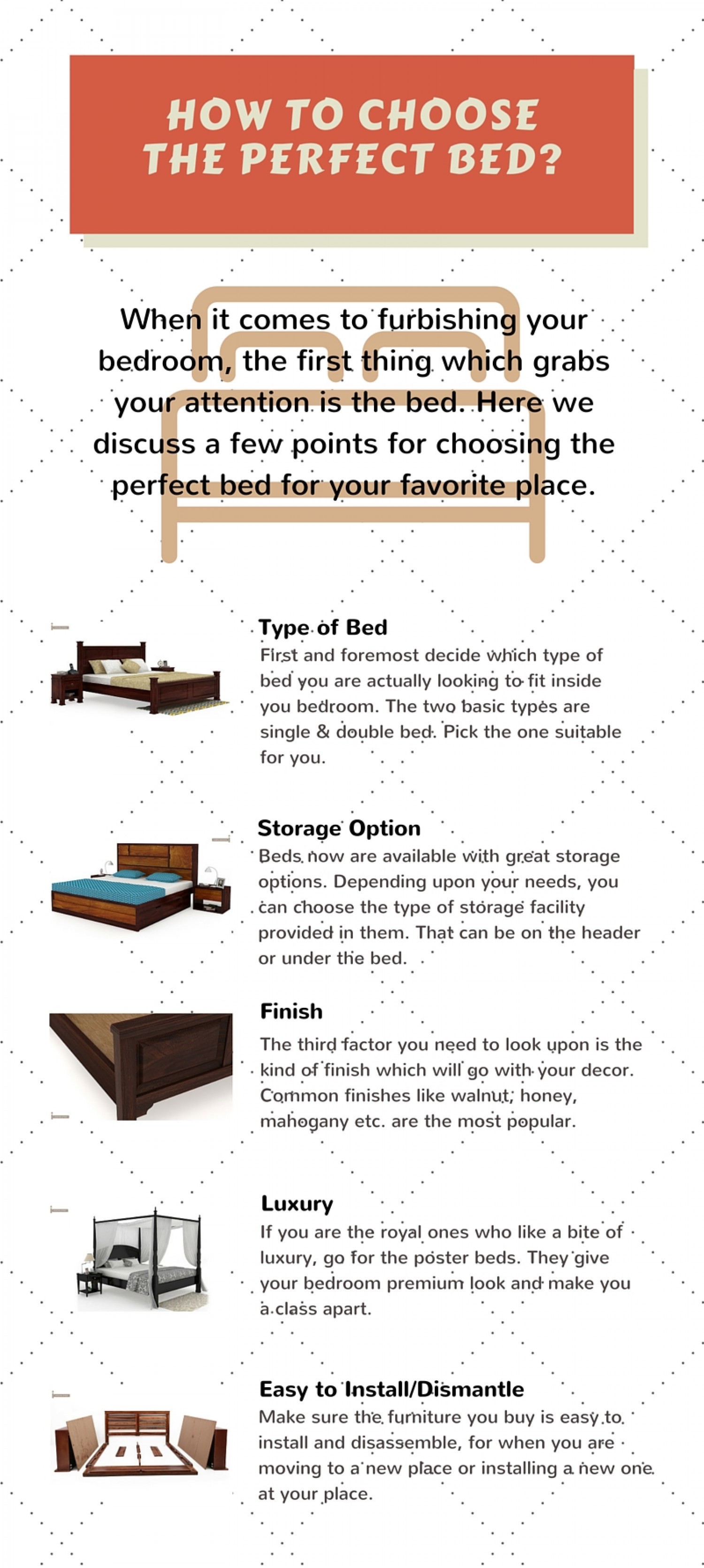 tips for choosing bed inforgraphic