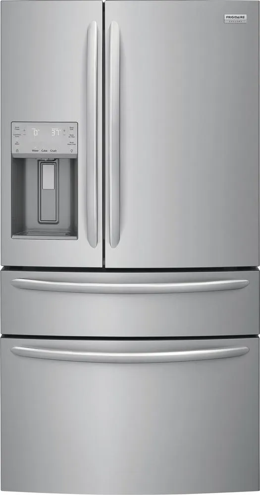 Stainless steel counter depth refrigerator