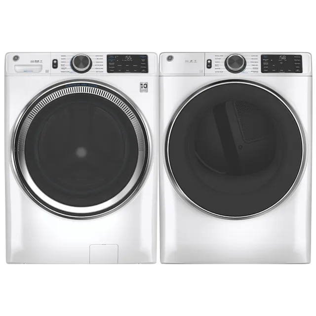 White GE Front Load Laundry Pair