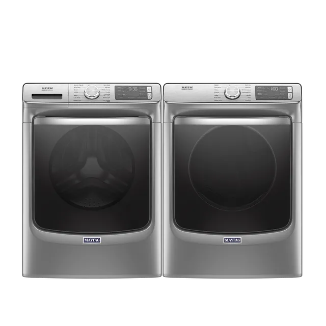 Graphite Steel Maytag Front Load Washer and Dryer