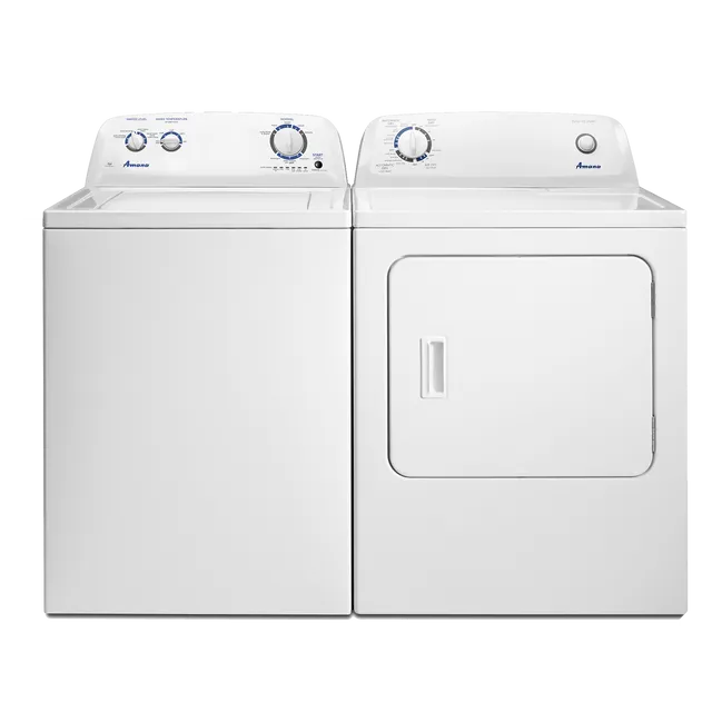 White Top Load Washer and Dryer