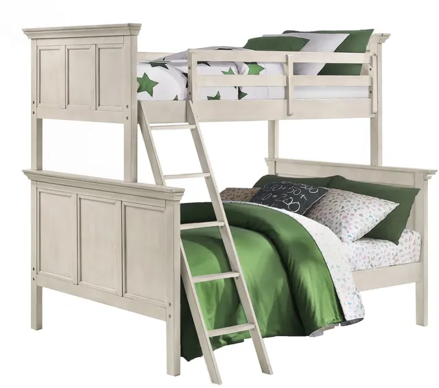Roby's Furniture White twin over full bunk bed