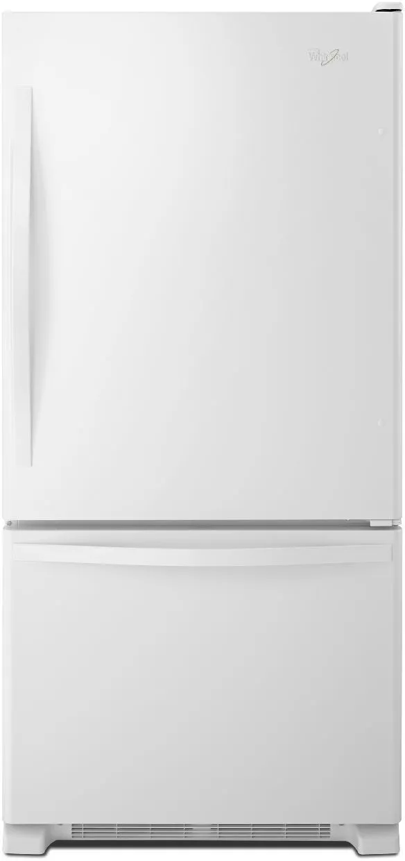 White bottom freezer refrigerator