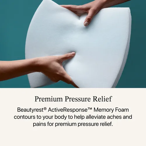A graphic describing the Beautyrest ActiveResponse Memory Foam