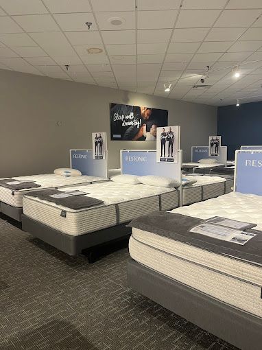 A variety of mattresses inside the Colder’s West Allis store