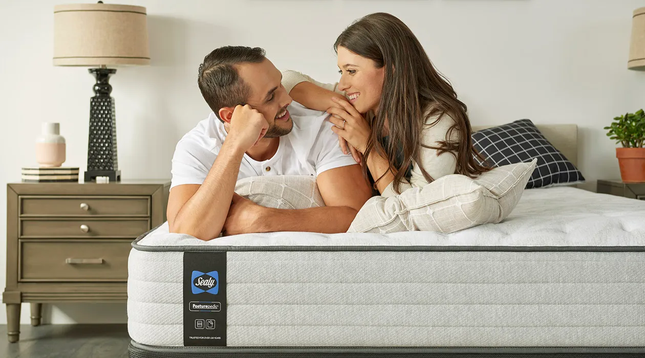 Couple on Their Sealy Mattress