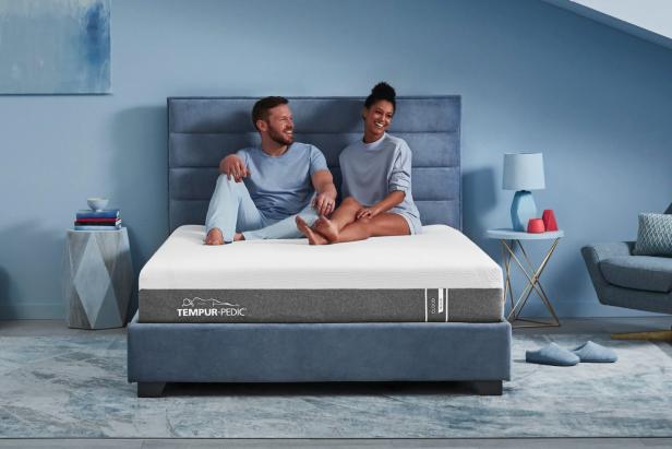 Couple Relaxing on Tempur-Pedic Mattress