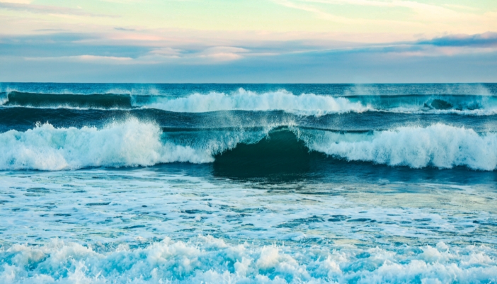 Concept image of the sound of ocean waves