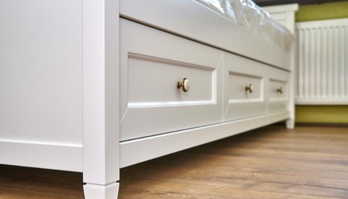 side image of under-bed-storage frame