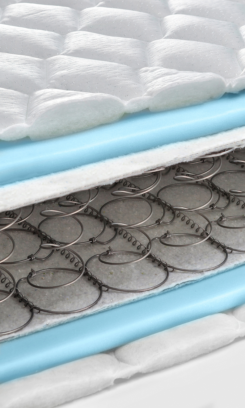 internal view of a mattress