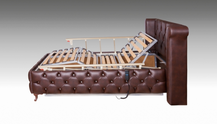 Stock photo of adjustable base in a nice bedframe
