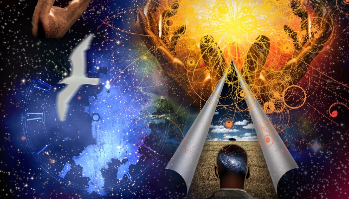 Concept image of someone lucid dreaming