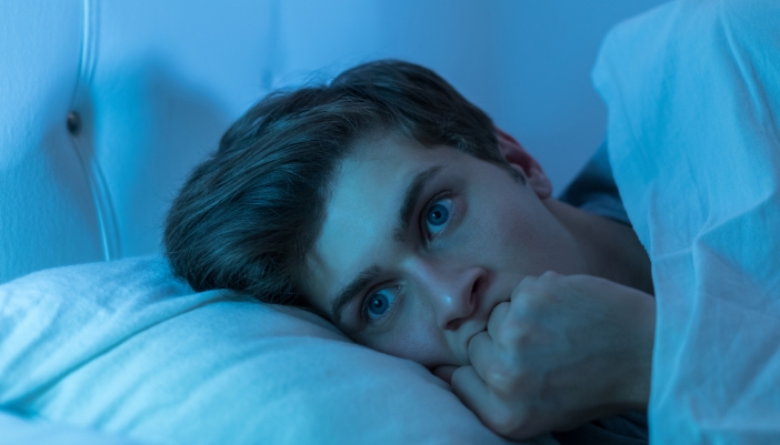 Man woken up from nightmare and is too scared to fall back asleep
