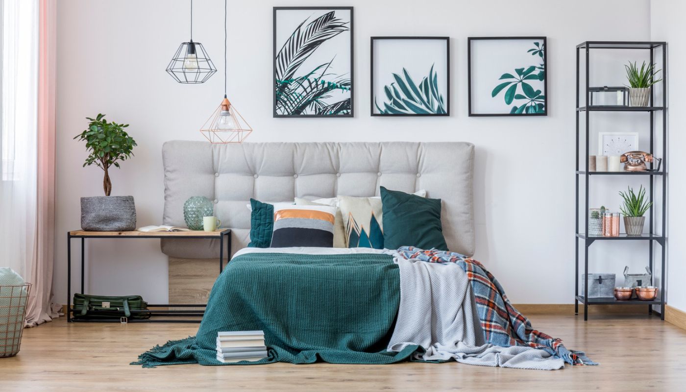 copper mattress in bedroom