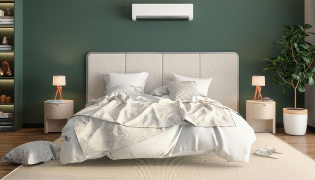 king size mattress in bedroom