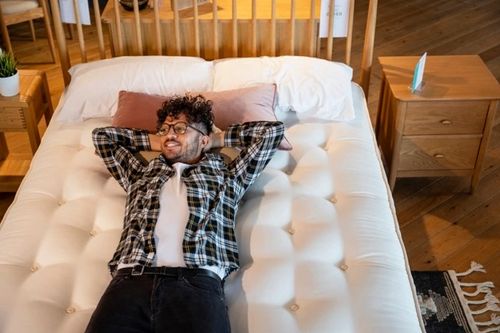 Relaxing on Bed
