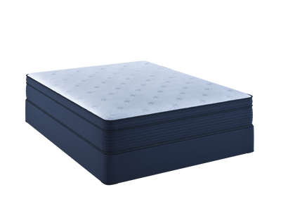 Front view of the Restonic Delvin collection innerspring mattress