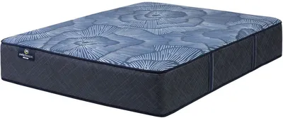 Front view of the Serta Perfect Sleeper Blue Lagoon collection pocketed coil mattress 