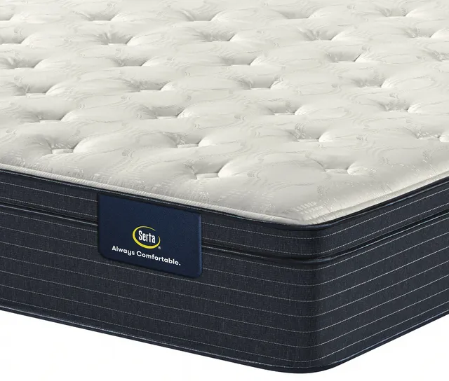 Serta Classic Wrapped Coil Euro Top Plush Queen Mattress