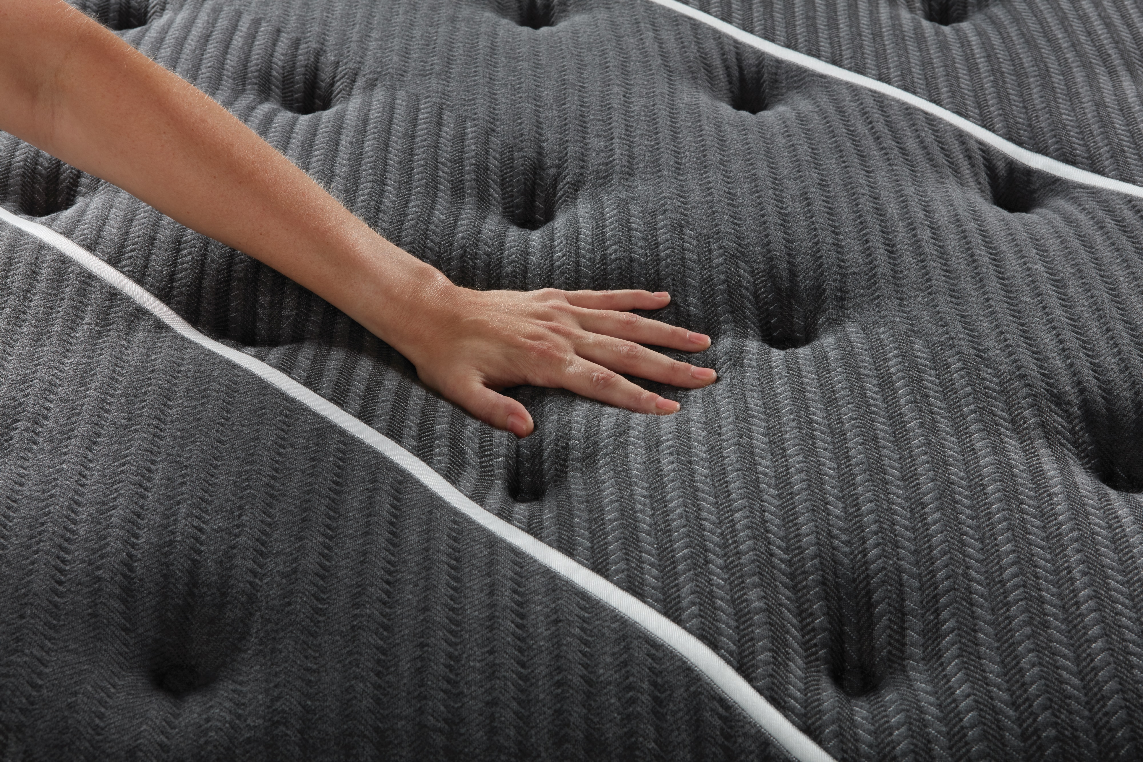 closeup of Beautyrest Black mattress