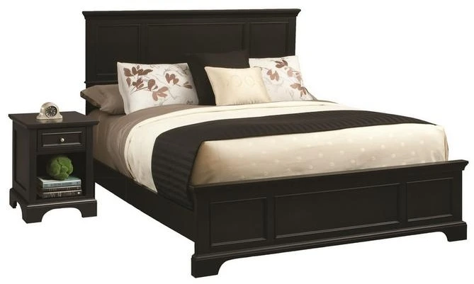 Front view of the homestyles Bedford collection 2-piece king-size bedroom set 