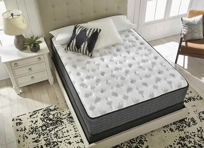 Overhead view of the Sierra Sleep by Ashley Ultra Luxury collection memory foam mattress 